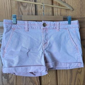 Blush midi shorts